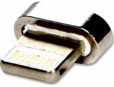 USB (2.0) Redukcia, Magnetický koniec-Lightning M, 0, srebrna, redukcia do kábla magnetycznego