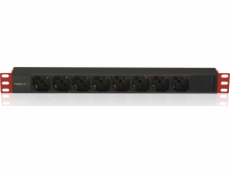 Techly Techly 107746 PDU Rack 19 1U, 8x Schuko, 250V/16A, C14 kábel 2m pre UPS