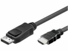 Kábel Techly DisplayPort - HDMI 1m czarny (ICOC-DSP-H12-010)