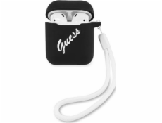 Guess Guess GUACA2LSVSBW kryt AirPods čiernobiely / čiernobiely silikónový Vintage