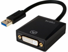 Adaptér LogiLink USB 3.0 na DVI čierny (UA0232)