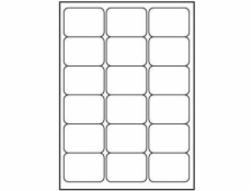 Logo A4 Label, Matte, White, 25 ks.