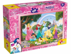 Lisciani Obojstranné maxi puzzle 108 Disney princezien