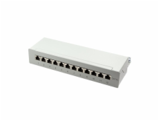 LogiLink Patch panel 12x RJ-45 Cat.6A Szary (NP0019)