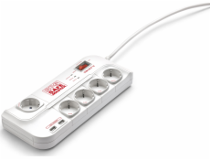 Prepäťová ochrana Salicru, predlžovací kábel, 5 zásuviek, 1,8 m, biely (680BA00005)