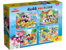 Lisciani Puzzle Supermaxi 4x48 Myszka Miki