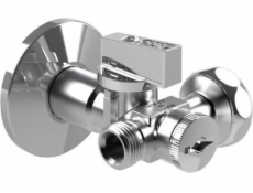 Arco Dvojitý rohový ventil s filtrom bez matice, proti usadzovaniu vodného kameňa 1/2"x3/8"x3/4" (DUAL29)