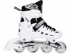 Inline korčule NILS Extreme NH10905 s vymeniteľnou sklznicou nastaviteľnou bielou veľkosť 31-34