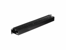 NETRACK 119-001-010-004 cable organizer 19/1U black with cover