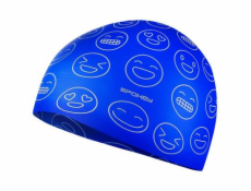 Spokey EMOJI Juniorská plavecká čiapka, modrá