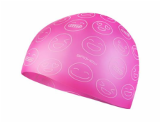 Spokey EMOJI Juniorská plavecká čiapka, ružová