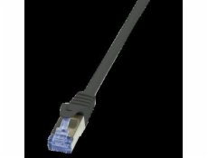 LogiLink LogiLink Patch Cable, cat. 6A, S/FTP, 15,0 m, black shielded (PIMF), 4 x 2 AWG 26/7, pin assignment: 1:1, copper core, (CQ3103S)