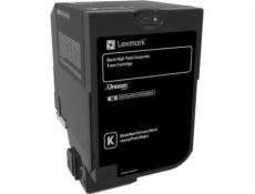 Lexmark 74C2HKE - originální CS720, CS725 Black High Yield Corporate Toner Cartridge - 20 000 stran