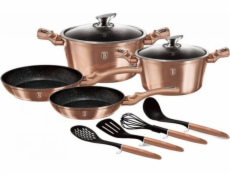 BerlingerHaus sada riadu s mramorovým povrchom 10ks BH-6142 Rosegold Metallic Line