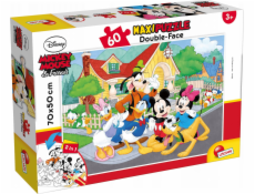 Lisciani Puzzle dwustronne maxi 60 Myszka Mickey