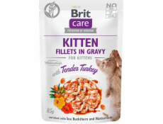 BRIT Care Fillets in Gravy morčacie filety v omáčke - vlhké krmivo pre mačiatka - 85 g