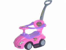 Detské odrážadlo s vodiacou tyčou 3v1 Baby Mix Mega Car ružové