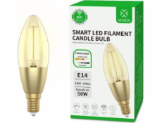 WOOX R5141, WiFi Smart Bulb E14, C37, 470 lm