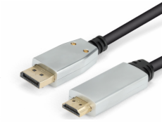 Montis Kábel DisplayPort v1.4 - HDMI v2.0 MT040 1.8 m Black Silver