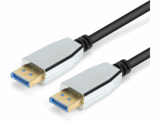 Montis Kábel DisplayPort v2.0 MT039-1.8m Black Silver