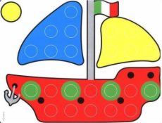 Quercetti SZABLONY MOZAIKA FANTACOLOR JUNIOR - ZESTAW PRZEDSZKOLNY