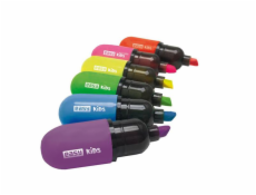 Zakreślacz Flash Mini Neon 6 kolorów EASY