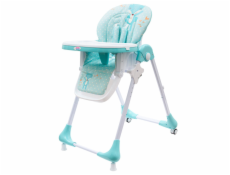 Jídelní židlička NEW BABY Minty Fox - ekokůže a vložka pro miminka