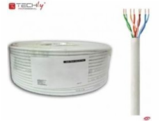 Kabel instalacyjny skrętka U/UTP Cat5e 4x2 linka CCA 100m szary 