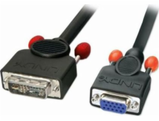 Lindy DVI-A - D-Sub (VGA) kabel 3m černý