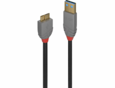 Lindy USB kabel Lindy 36765 USB 3.0 kabel A - Micro-B Anthra Line - 0,5 m