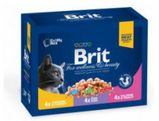 Brit Premium Cat Pouches Family Plate Poultry & Fish 12x100g