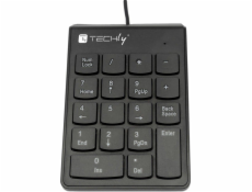 Klawiatúra Techly SLIM Przewodowa Czarna PL (IDÁTA KP-BLKTY)