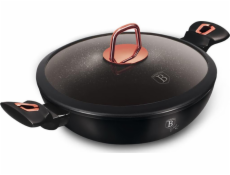 BerlingerHaus panvica WOK s pokrievkou 30cm BH-7112 Black Rose Collection