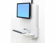 ERGOTRON StyleView Sit-Stand VL High Traffic Areas, white,systém držáků na zeď, monitor (all in one), klávesnice, myš