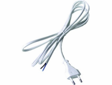 Solight flexo šňůra, 2x 0,75mm2, bílá, plochá, 2m - PF10