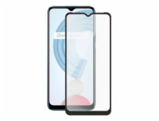 Screenshield REALME C21 (full COVER black) Tempered Glass Protection