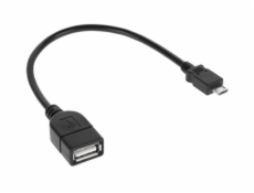 Redukce USB zdířka A - micro USB konektor 20cm