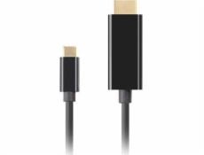 LANBERG CABLE USB-C(M)->HDMI(M) 0.5M 4K 60HZ BLACK