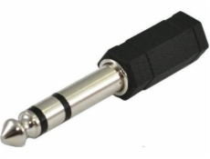 SSQ HA1 SS-1820 Adaptér Jack Stereo 3 5 mm female - Jack Stereo 6 3 mm male Black