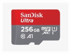 SanDisk MicroSDXC karta 256GB Ultra (150 MB/s, A1 Class 10 UHS-I) + adaptér