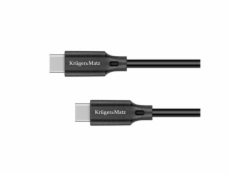 Kabel USB Kruger&Matz USB-C - USB-C 1 m Czarny (KM1260)