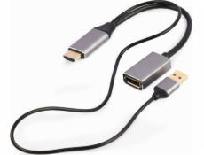 Gembird A-HDMIM-DPF-02 video kábel adaptér 0.1 m HDMI Type A (Standard) DisplayPort Black