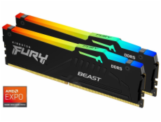 KINGSTON FURY Beast Black RGB EXPO 16GB DDR5 6000MHz CL36 / DIMM / Kit 2x 8GB