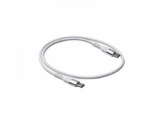 Akyga AK-USB-39 USB 2.0, USB C vidlica, z oboch strán, niklovaný, 0,5m, biely Akyga kábel USB 2.0 type C 60W, 50cm biela