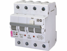 Eti-Polam Zvyškový nadprúdový istič 4P 16A C 0,03A typ AC KZS-4M (002174024)