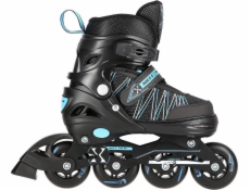 Inline korčule NILS Extreme NH11912-A s vymeniteľnou sklznicou, nastaviteľná čierna veľkosť 39-42