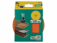 Wolfcraft Wolfcraft 10 x brusné listy zrno 120, o 125 mm 2003000