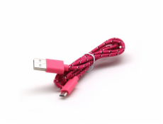 Sbox USB A - Micro USB kabel - 1M, ružový