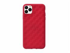 Devia Woven2 Pattern Design Soft Case iPhone 11 Pre red