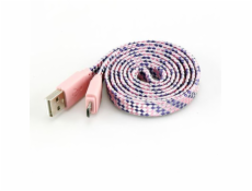 Sbox USB->Micro USB 2.0 M/M 1m colorfull blister rose USB-103CF-P